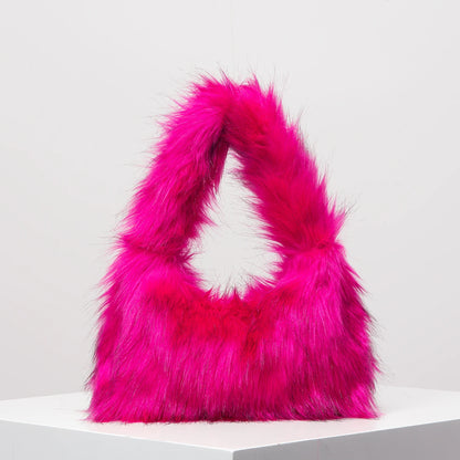 Signature Fur Hobo Bag